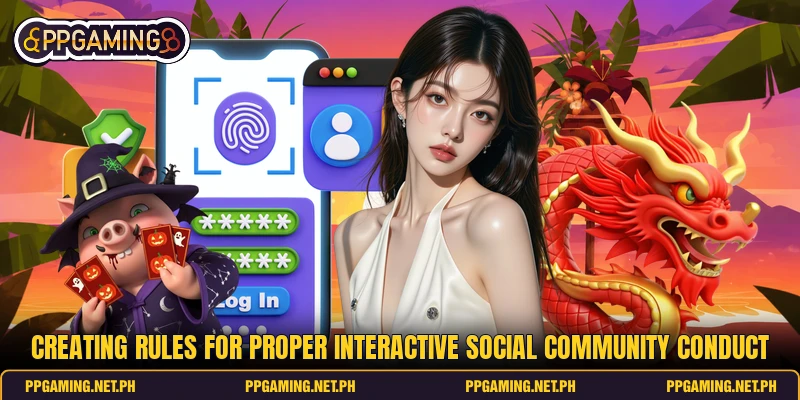 Creating rules for proper interactive social community conduct