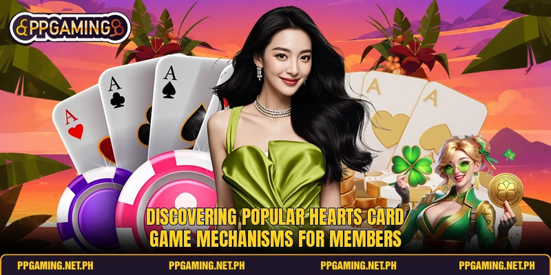 Discovering popular hearts card game mechanisms for members