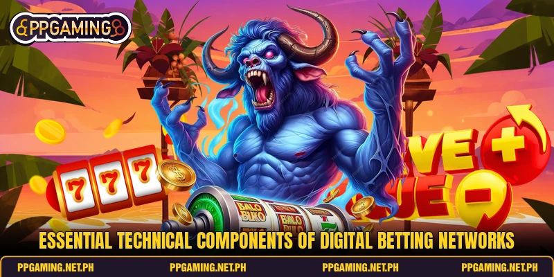 Essential technical components of digital betting networks