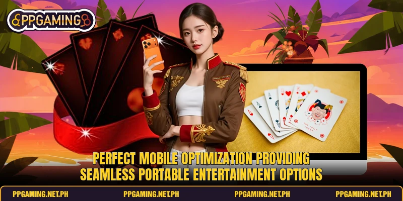 Perfect mobile optimization providing seamless portable entertainment options